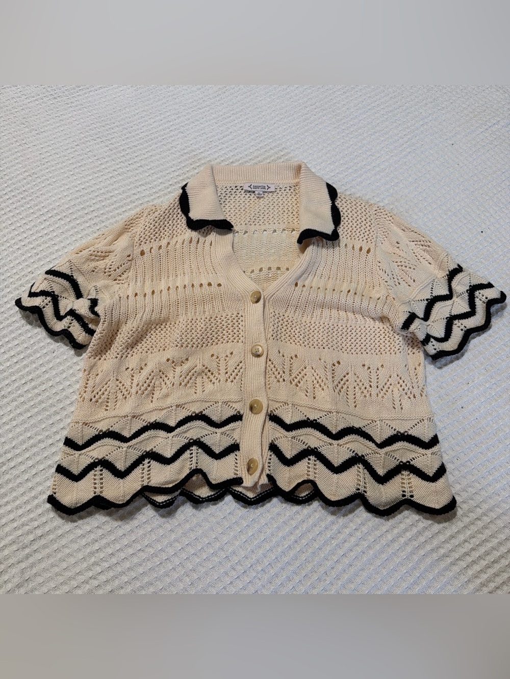 Nanette Lepore Cream Knit Sleeveless Top